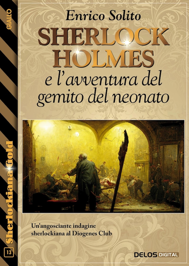 Boekomslag van Sherlock Holmes e l'avventura del gemito del neonato