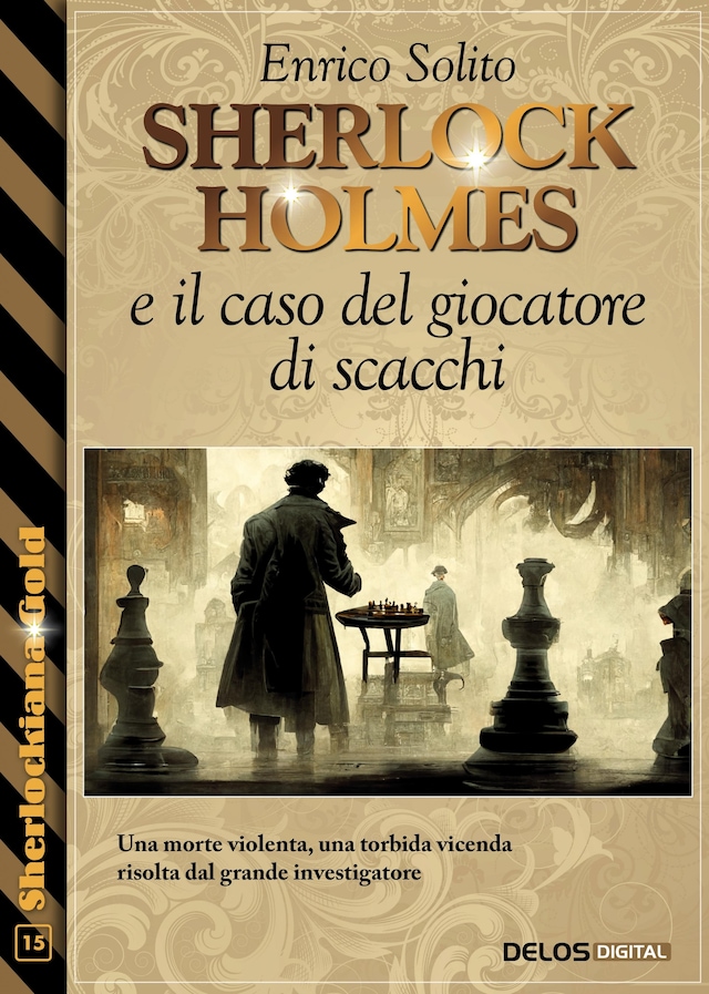 Boekomslag van Sherlock Holmes e il caso del giocatore di scacchi