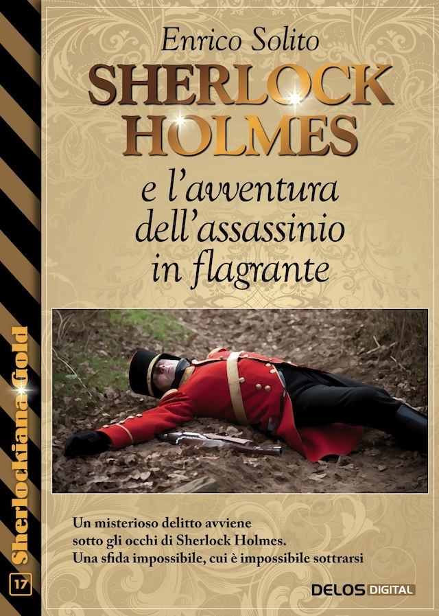Boekomslag van Sherlock Holmes e  l'avventura dell'assassinio in flagrante