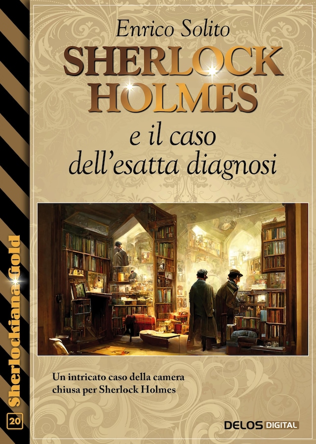 Boekomslag van Sherlock Holmes e il caso dell'esatta diagnosi