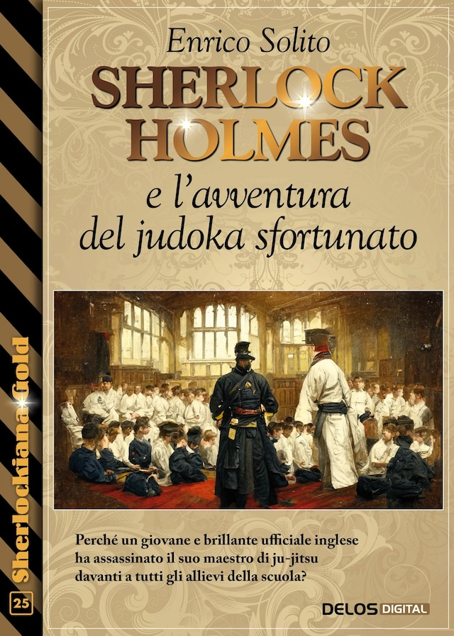 Boekomslag van Sherlock Holmes e l'avventura del judoka sfortunato