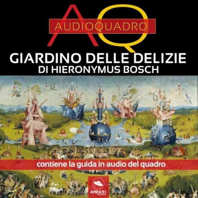 Buchcover für Giardino delle Delizie di Bosch. Audioquadro