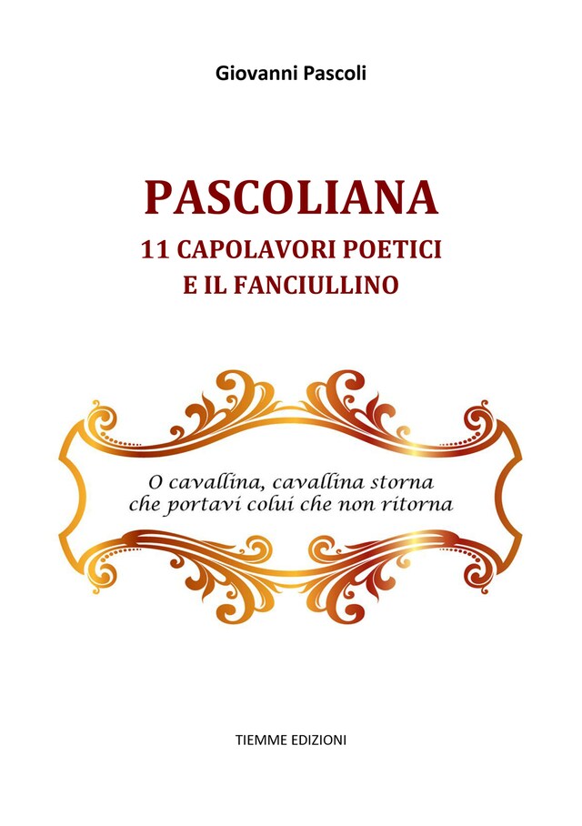 Copertina del libro per Pascoliana