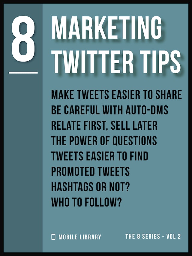 Book cover for Marketing Twitter Tips 8