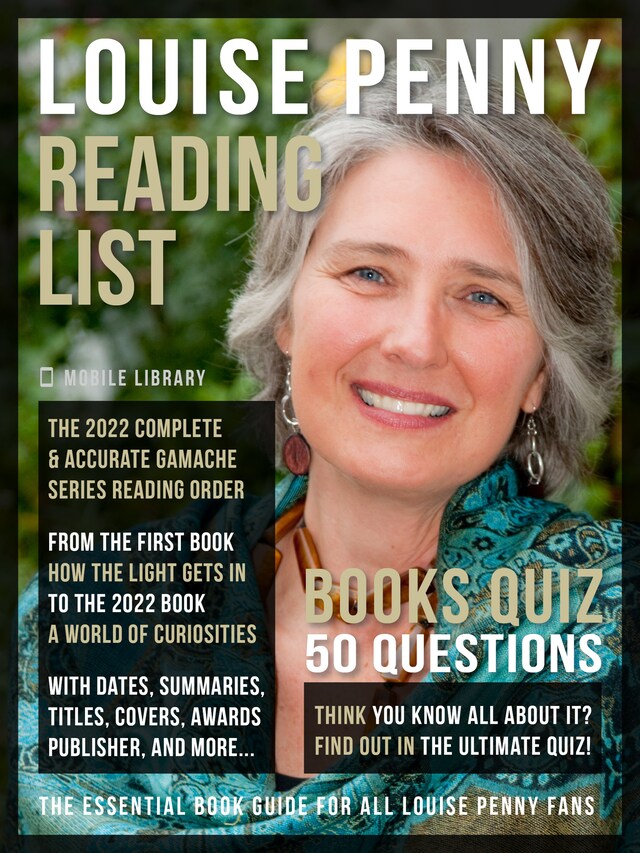 Book cover for Louise Penny Reading List and Books Quiz