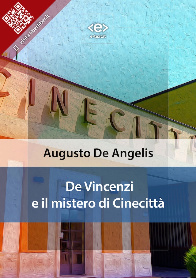 Okładka książki dla De Vincenzi e il mistero di Cinecittà