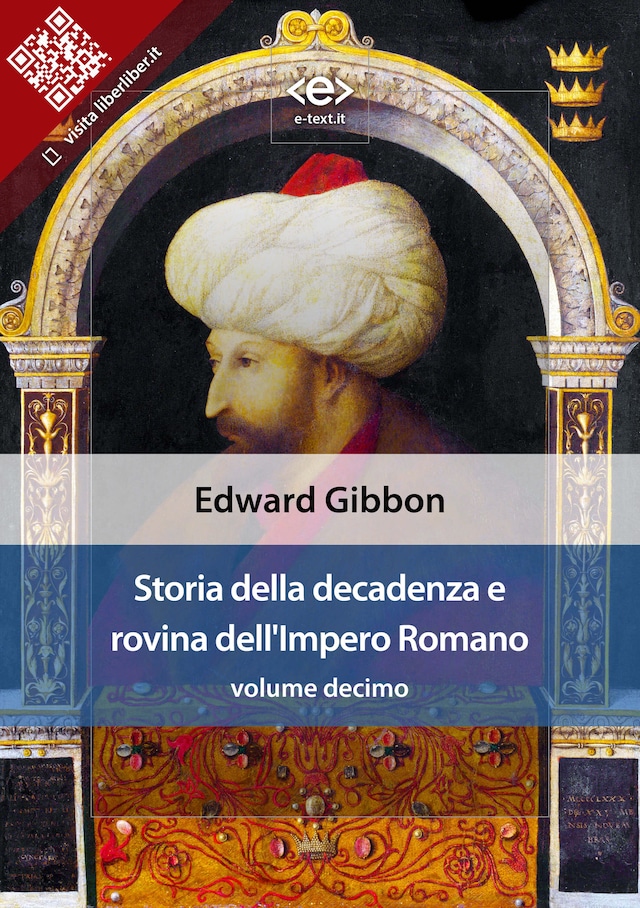Book cover for Storia della decadenza e rovina dell'Impero Romano, volume 10