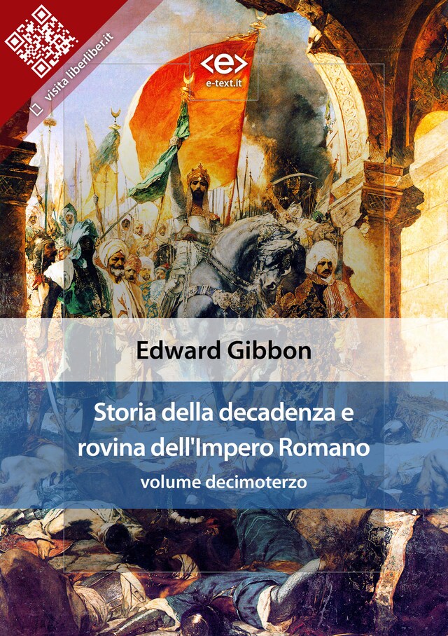 Book cover for Storia della decadenza e rovina dell'Impero Romano, volume 13