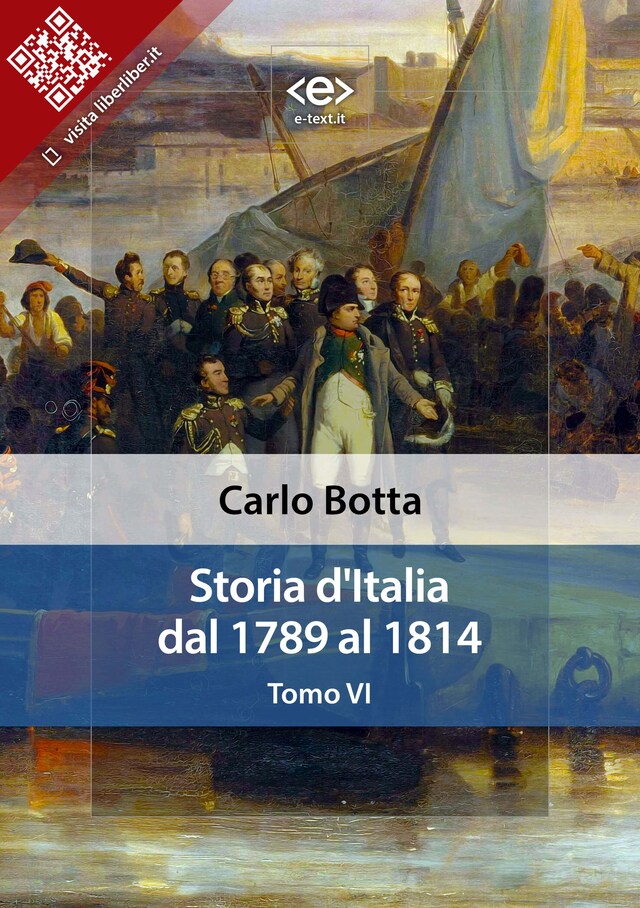 Buchcover für Storia d'Italia dal 1789 al 1814. Tomo VI