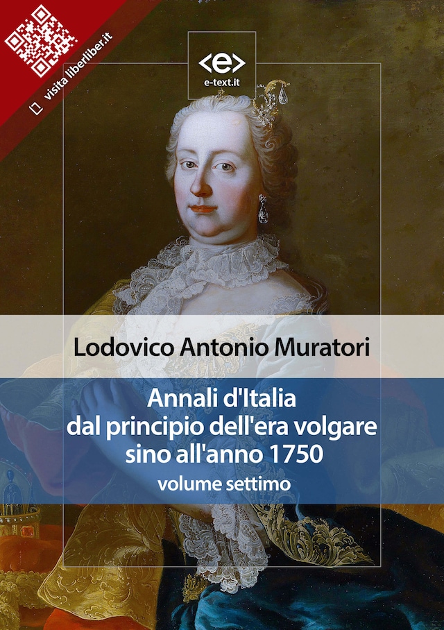 Book cover for Annali d'Italia dal principio dell'era volgare sino all'anno 1750 - volume settimo