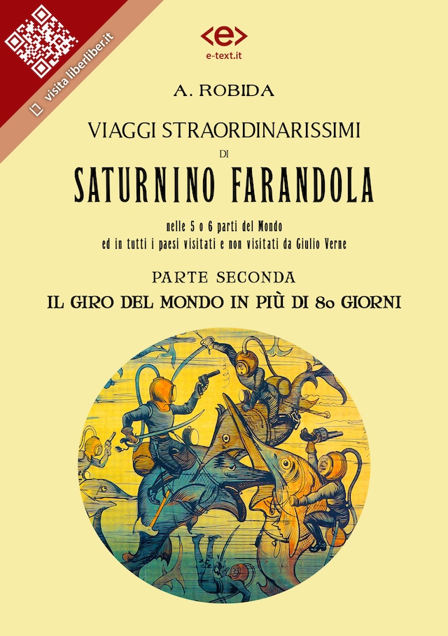 Book cover for Viaggi straordinarissimi di Saturnino Farandola. Parte seconda. Il giro del mondo in più di 80 giorni.