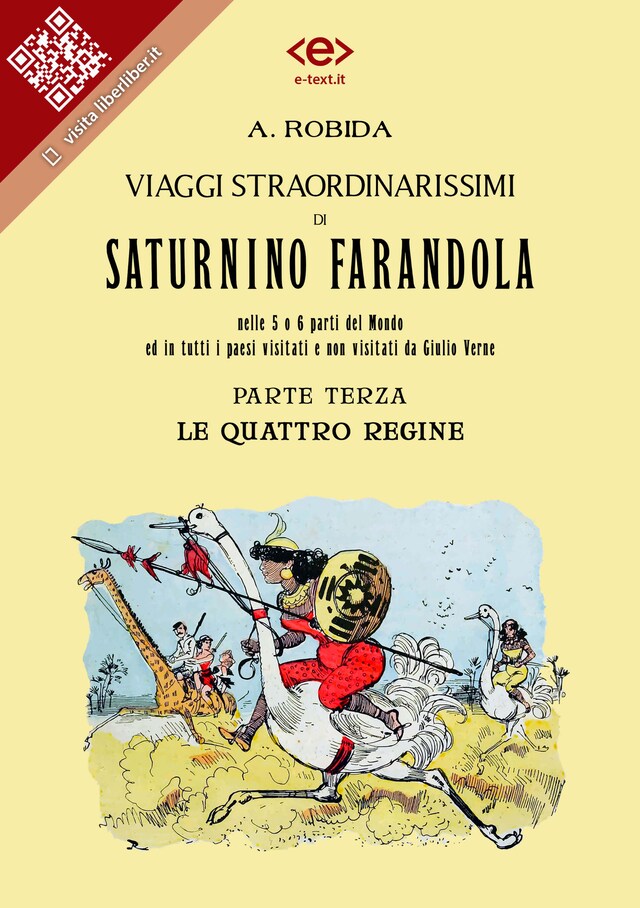 Book cover for Viaggi straordinarissimi di Saturnino Farandola. Parte terza. Le quattro regine.