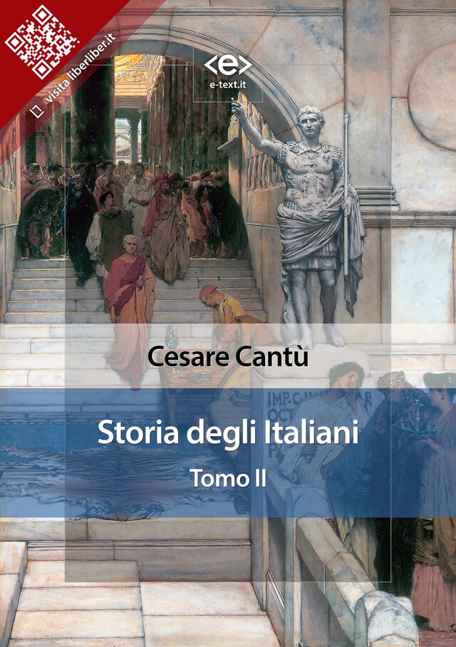 Copertina del libro per Storia degli Italiani. Tomo II