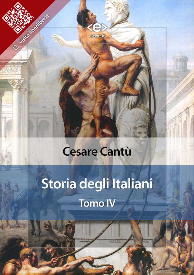 Portada de libro para Storia degli italiani. Tomo IV