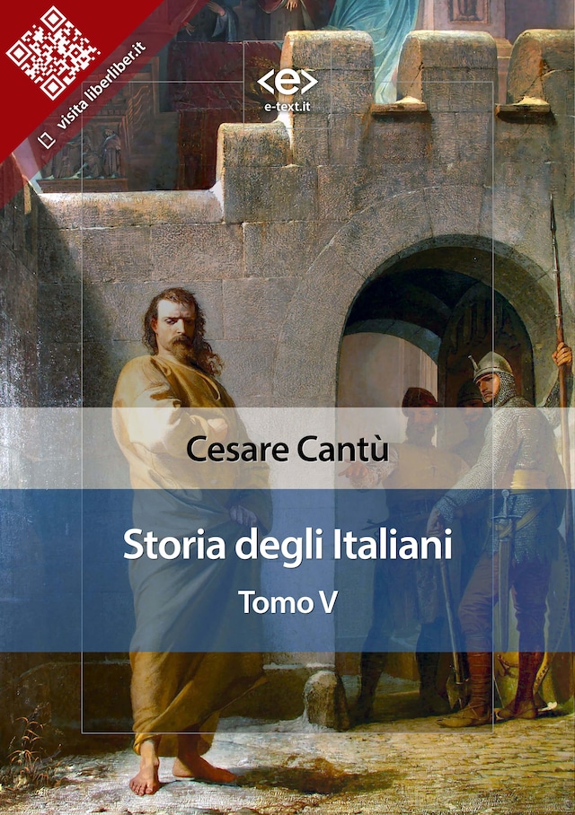 Book cover for Storia degli italiani. Tomo V
