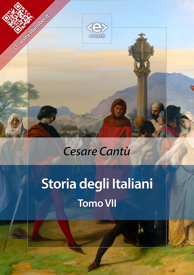 Book cover for Storia degli italiani. Tomo VII