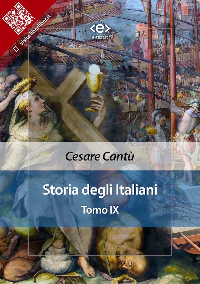 Portada de libro para Storia degli italiani. Tomo IX