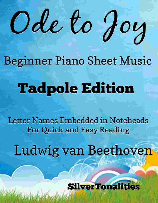 Ode to Joy Beginner Piano Sheet Music Tadpole Edition