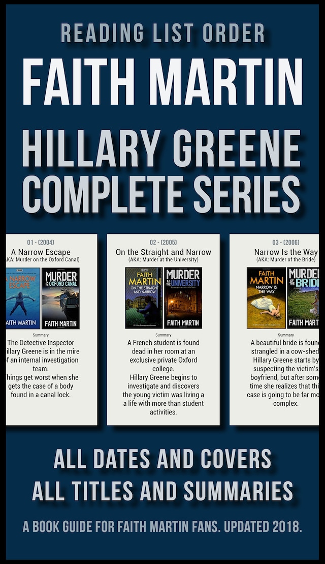 Reading List Order of Faith Martin Hillary Greene Series