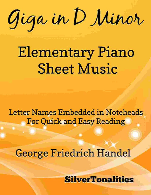 Giga in D Minor Elementary Piano Sheet Music