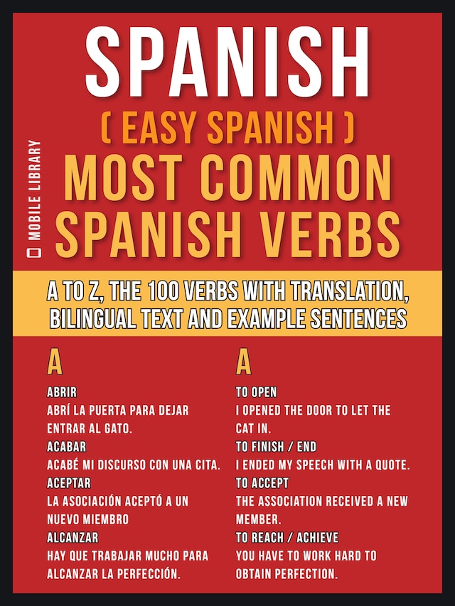 Bokomslag for Spanish ( Easy Spanish ) Most Common Spanish Verbs