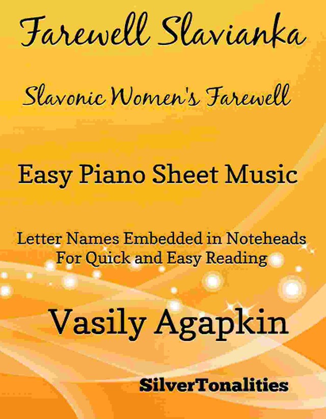 Book cover for Farewell Slavianka Slavonic Women’s Farewell Easy Piano Sheet Music