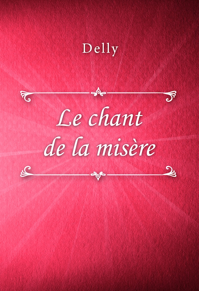 Book cover for Le chant de la misère