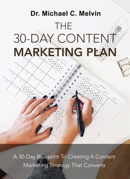The 30 Day Content Marketing Plan bookCoverFor