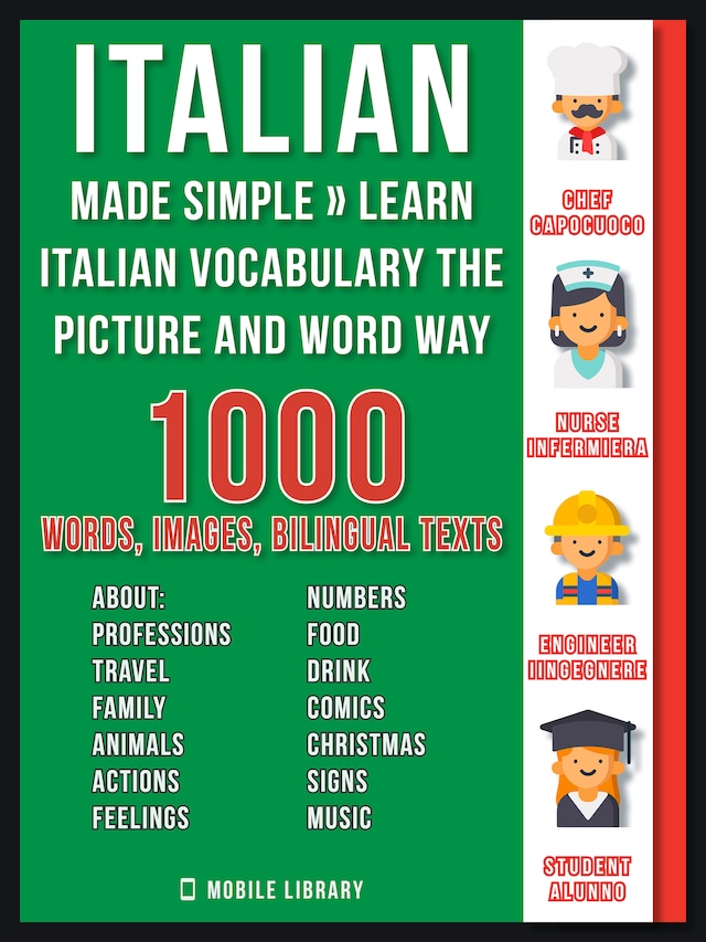 Book cover for Italian Made Simple - Learn Italian Vocabulary the Picture and Word way