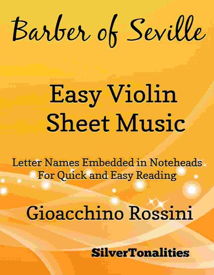Barber of Seville Easy Violin Sheet Music bookCoverFor