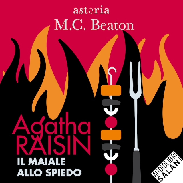 Book cover for Agatha Raisin. Il maiale allo spiedo