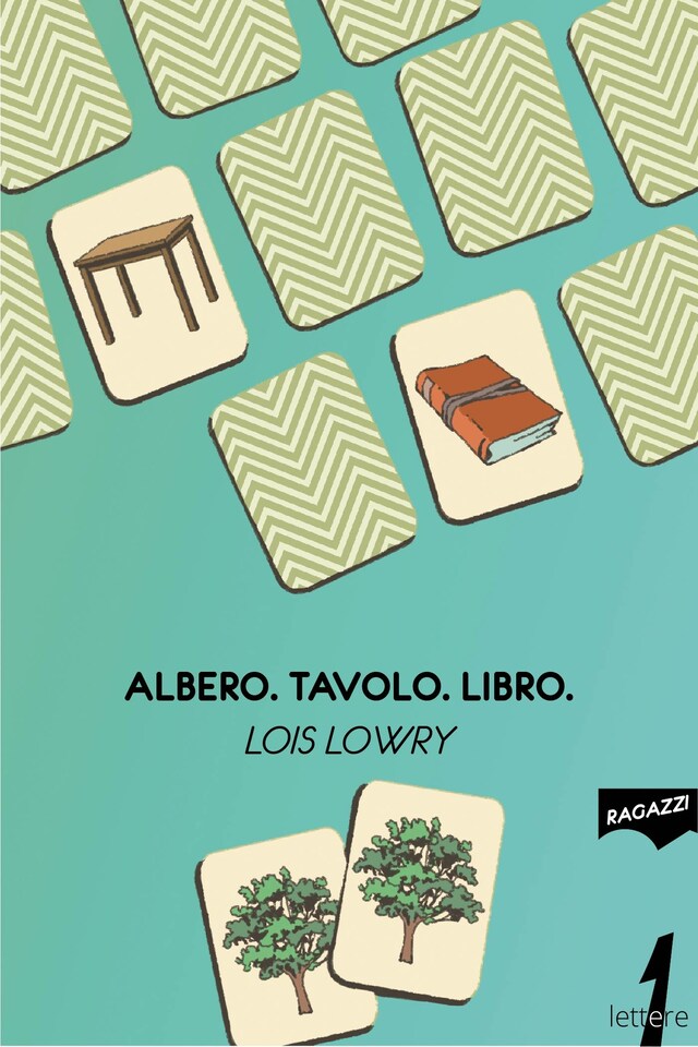 Buchcover für Albero. Tavolo. Libro.