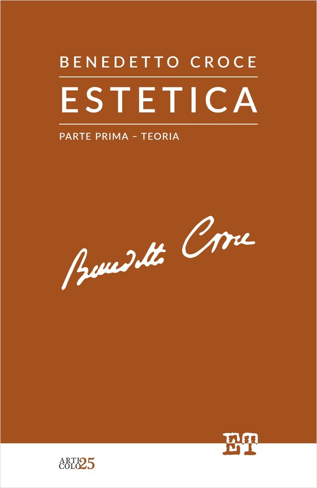 Buchcover für Estetica - Parte Prima