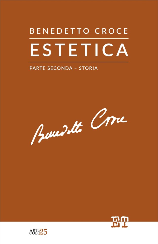 Book cover for Estetica - Parte Seconda