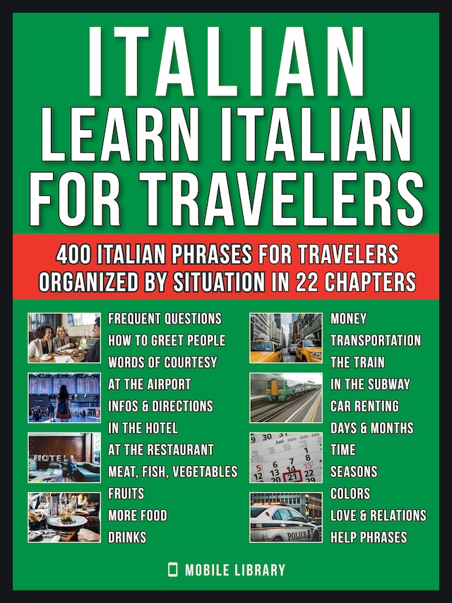 Book cover for Italian - Learn Italian for Travelers