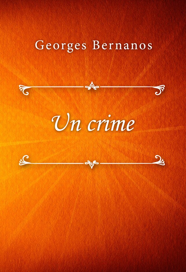 Un crime Book cover for Un crime
