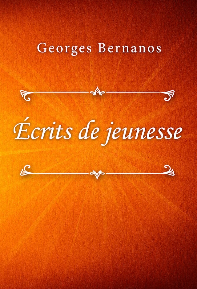 Okładka książki dla Écrits de jeunesse