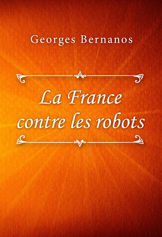 Boekomslag van La France contre les robots