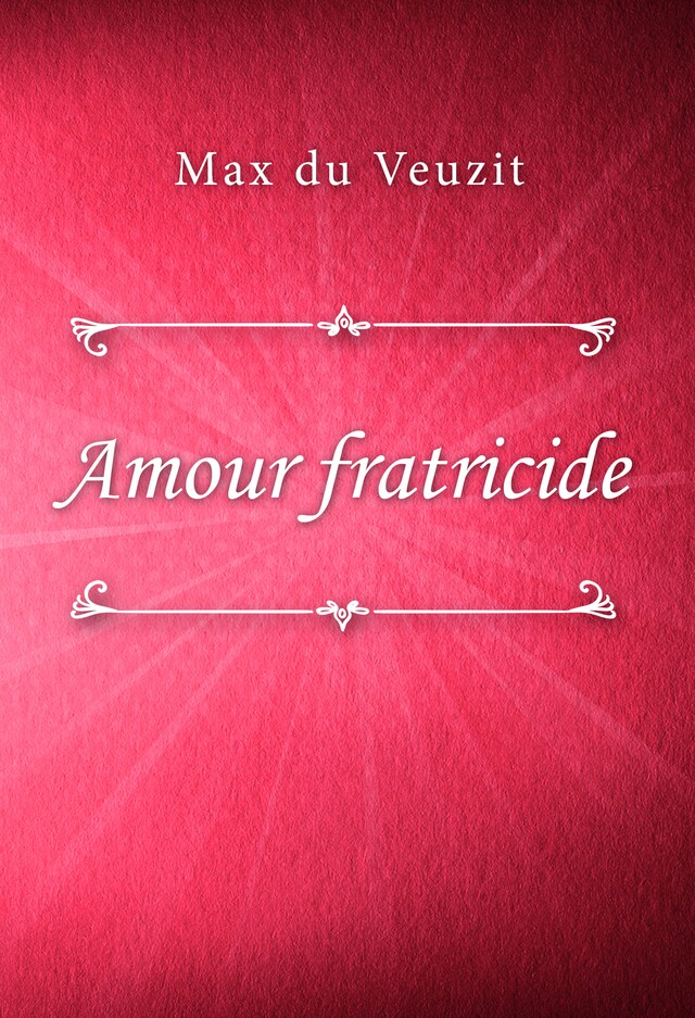 Book cover for Amour fratricide