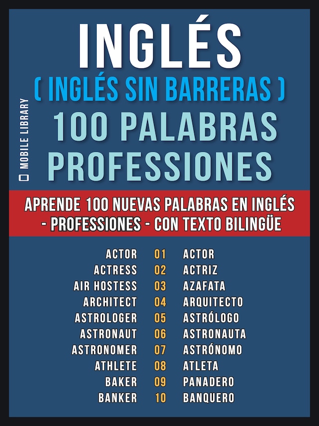 Boekomslag van Inglés ( Inglés sin Barreras ) 100 Palabras - Professiones