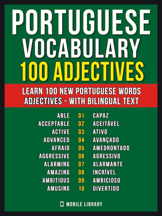 Buchcover für Portuguese Vocabulary - 100 Adjectives