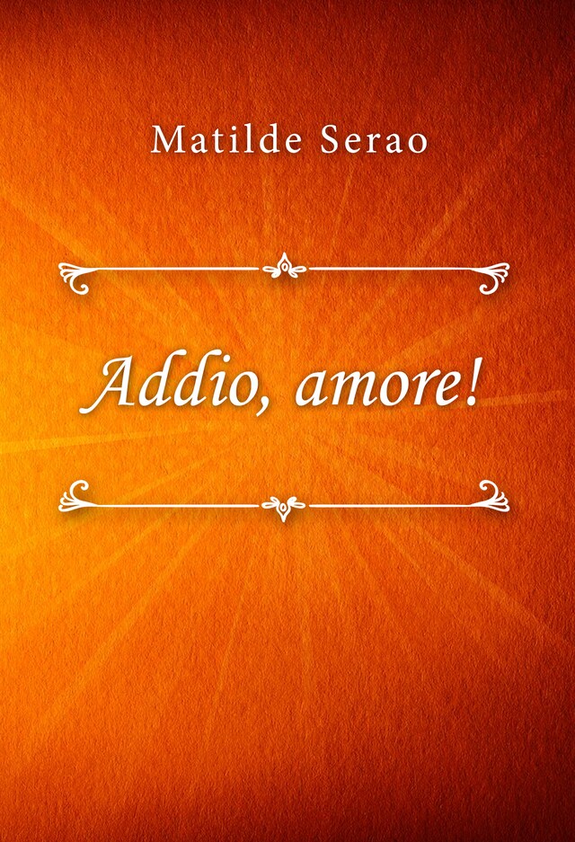 Okładka książki dla Addio, amore!