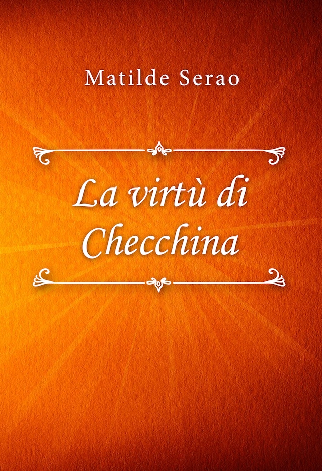 Kirjankansi teokselle La virtù di Checchina
