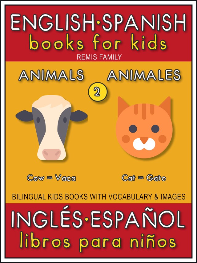 Okładka książki dla 2 - Animals (Animales) - English Spanish Books for Kids (Inglés Español Libros para Niños)