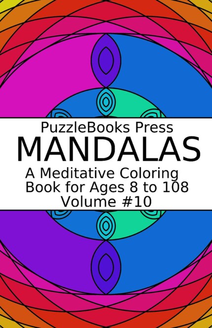 PuzzleBooks Press Mandalas - Volume 10 bookCoverFor