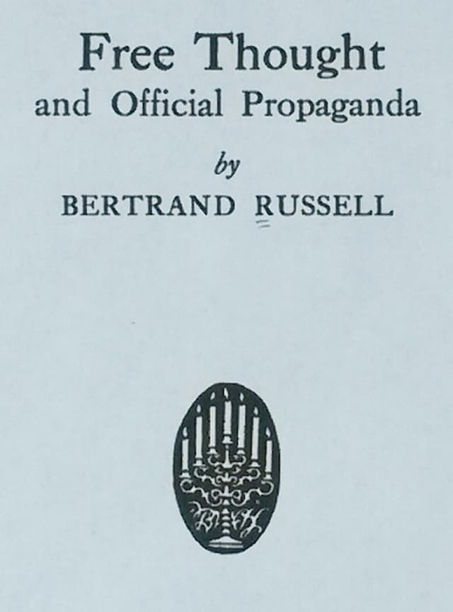 Book cover for Free Thought and Official Propaganda