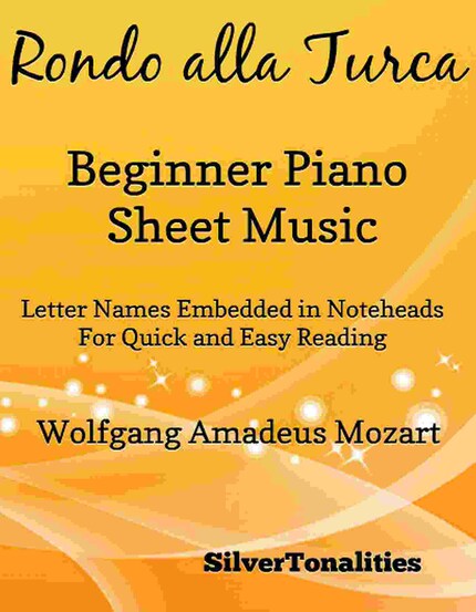 Rondo Alla Turca Beginner Piano Sheet Music bookCoverFor