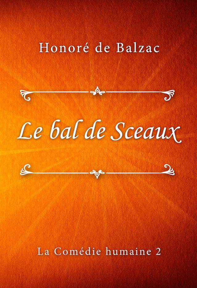 Buchcover für Le bal de Sceaux