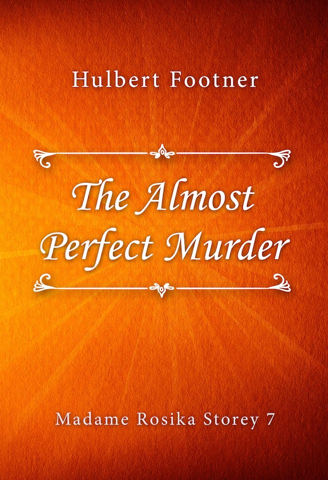 Kirjankansi teokselle The Almost Perfect Murder