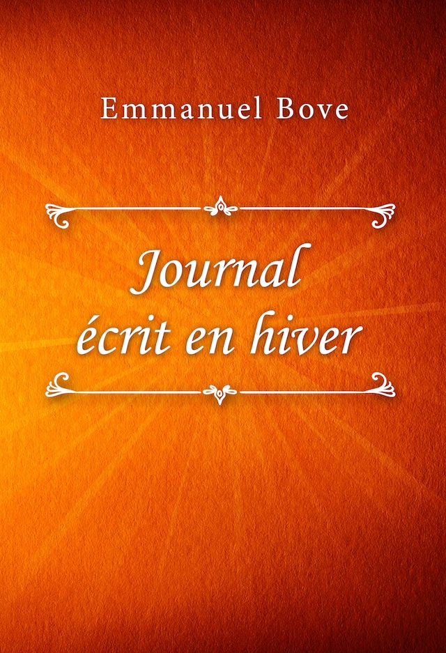 Book cover for Journal écrit en hiver
